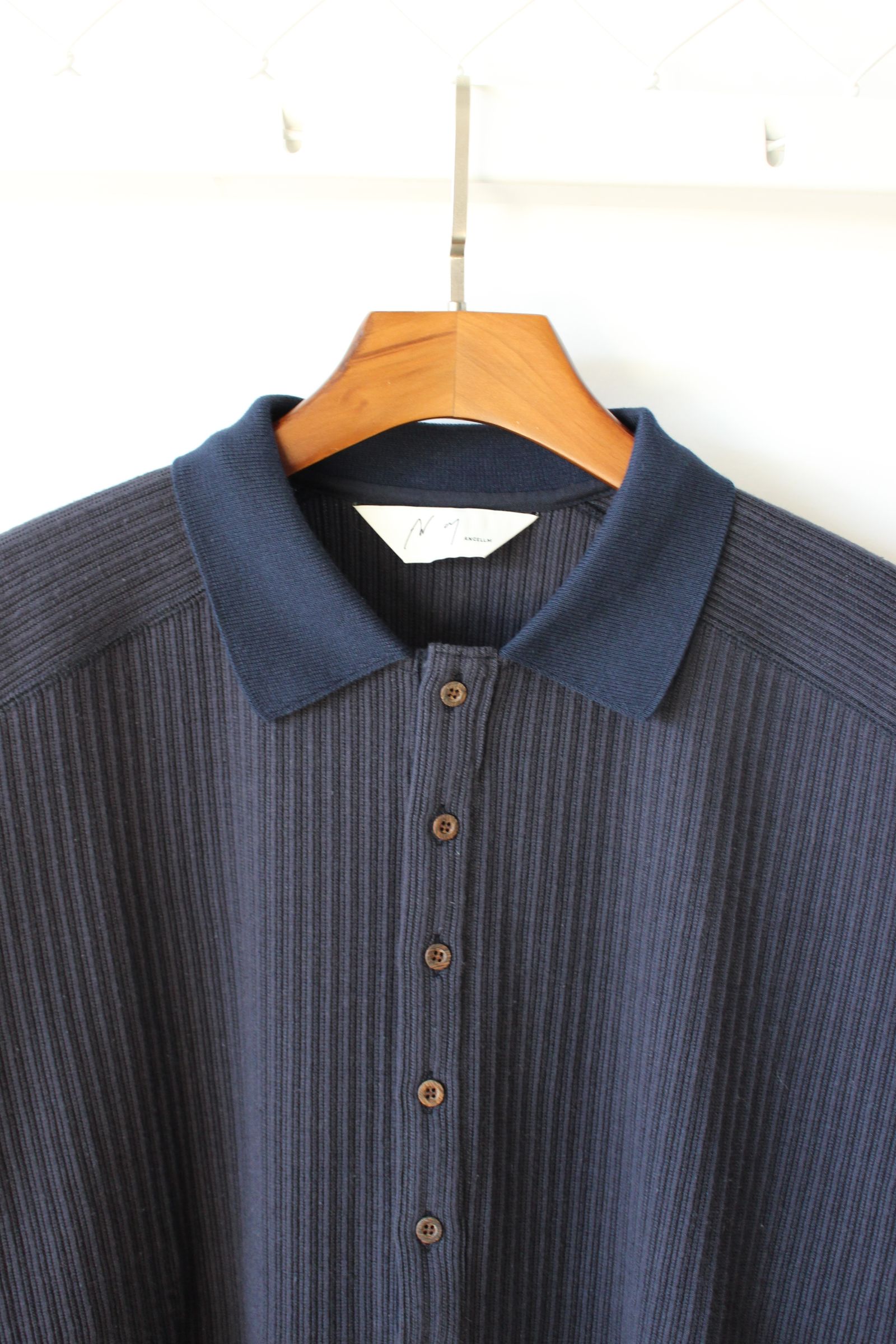 ANCELLM - HENLEY RIB LS T-SHIRT/D.NAVY | NapsNote