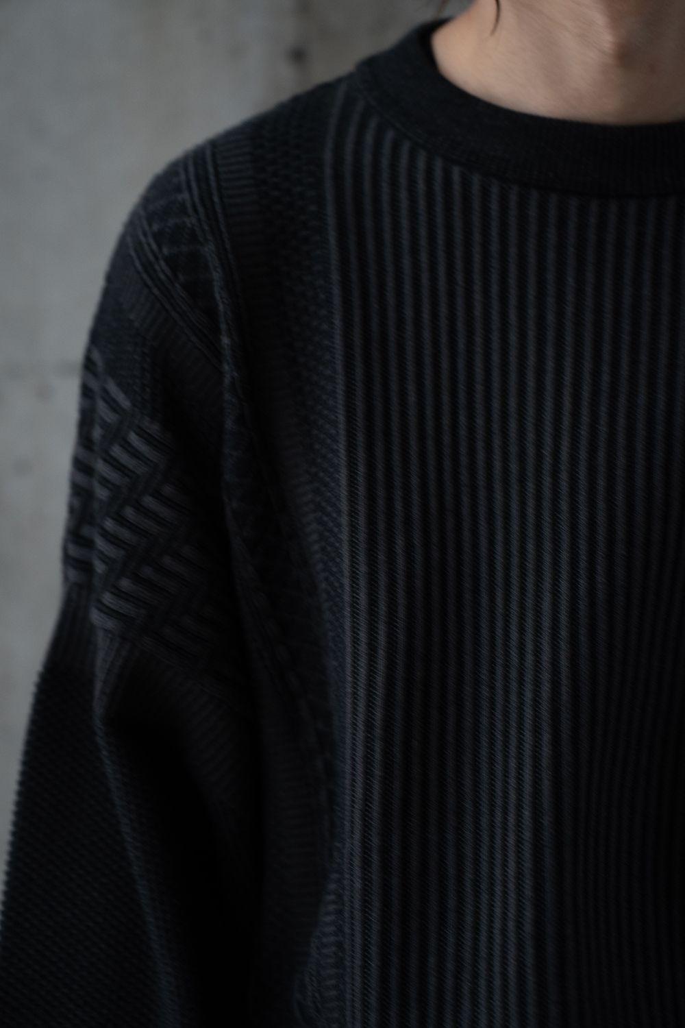 YASHIKI - 【26SS】Yukishiro Knit(BLACK) | Salty