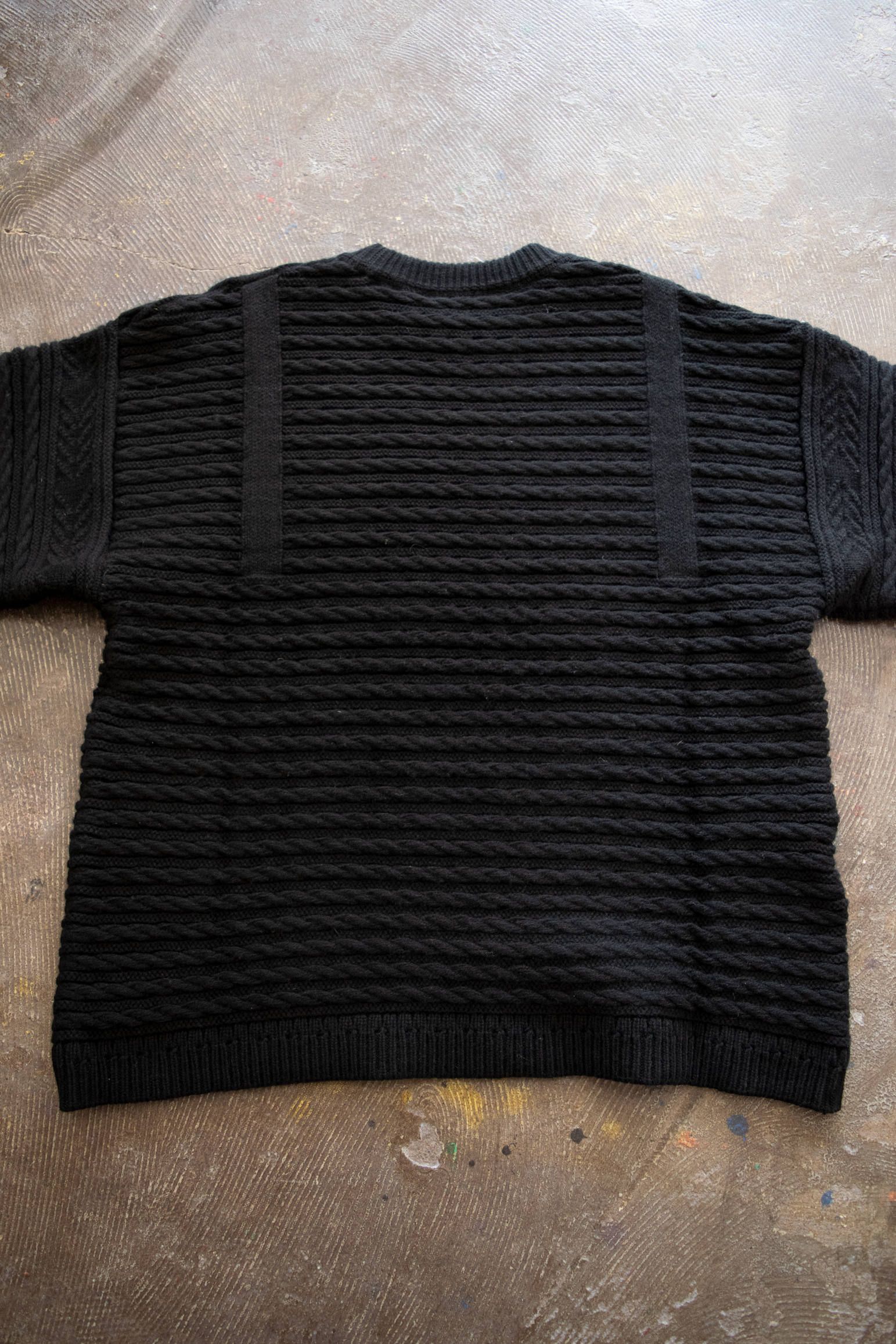 YASHIKI - 【ラスト1点】Waranawa Knit(BLACK) | Salty