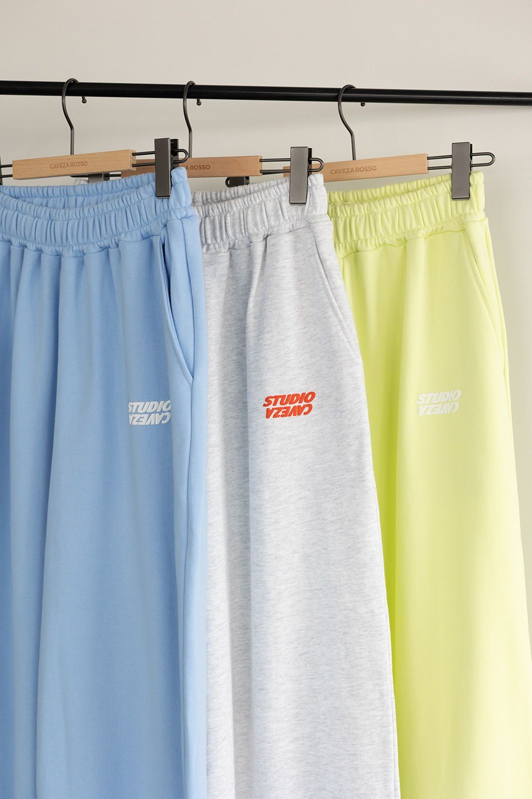 CAVEZA ROSSO - STUDIO CAVEZA Print Sweat Pants (Light gray