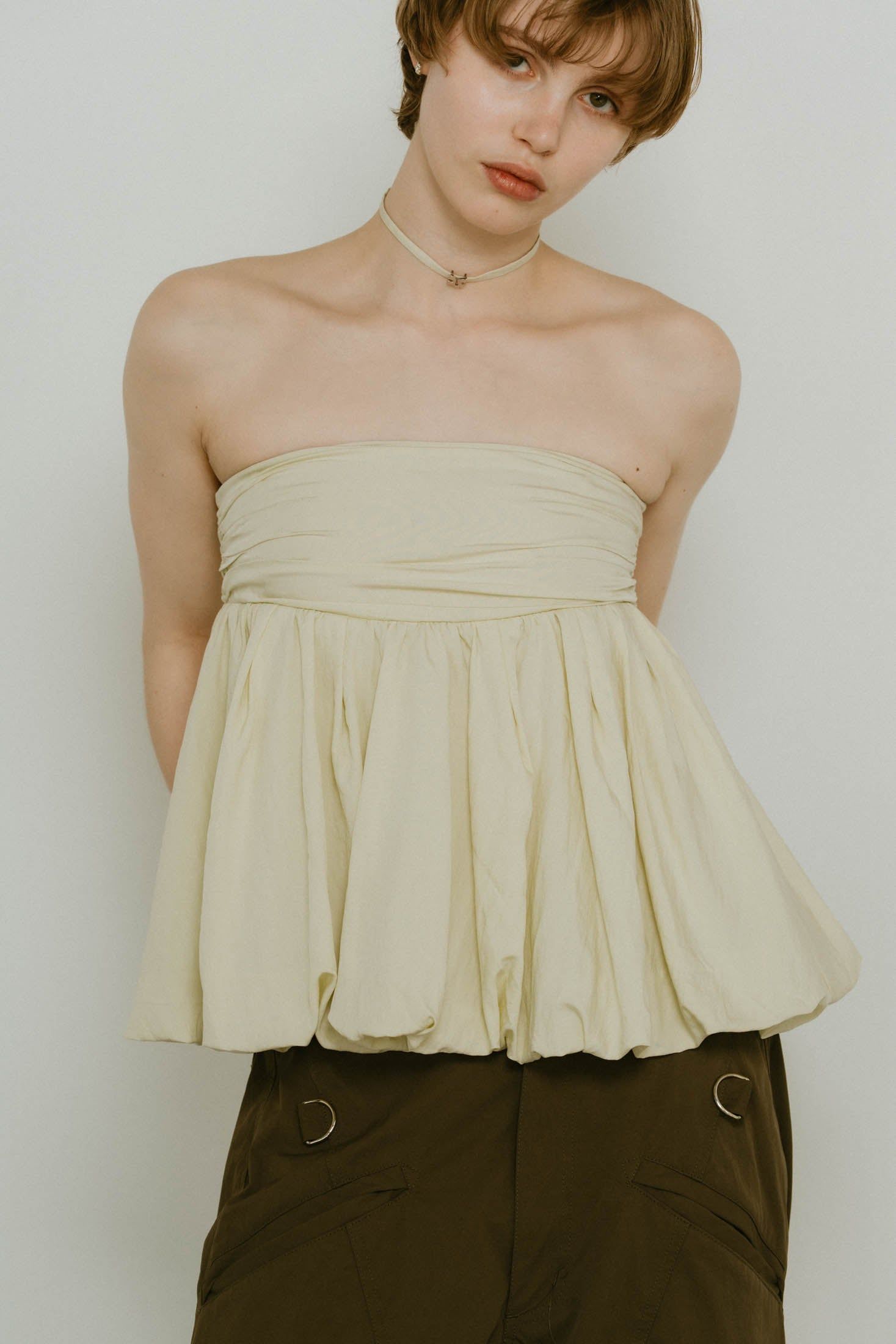 Knuth Marf - 2way peplum tops / 2ウェイ ペプラムトップス (ミント