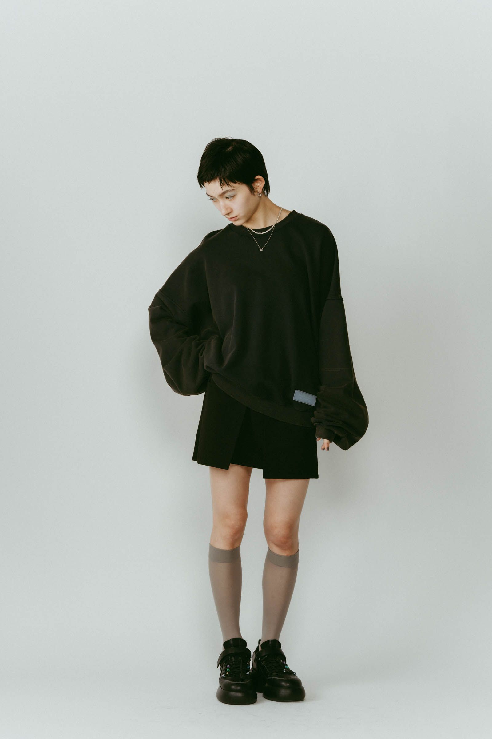 Knuth Marf - Kerror design sweat(unisex) (Navy) / Kエラーデザイン