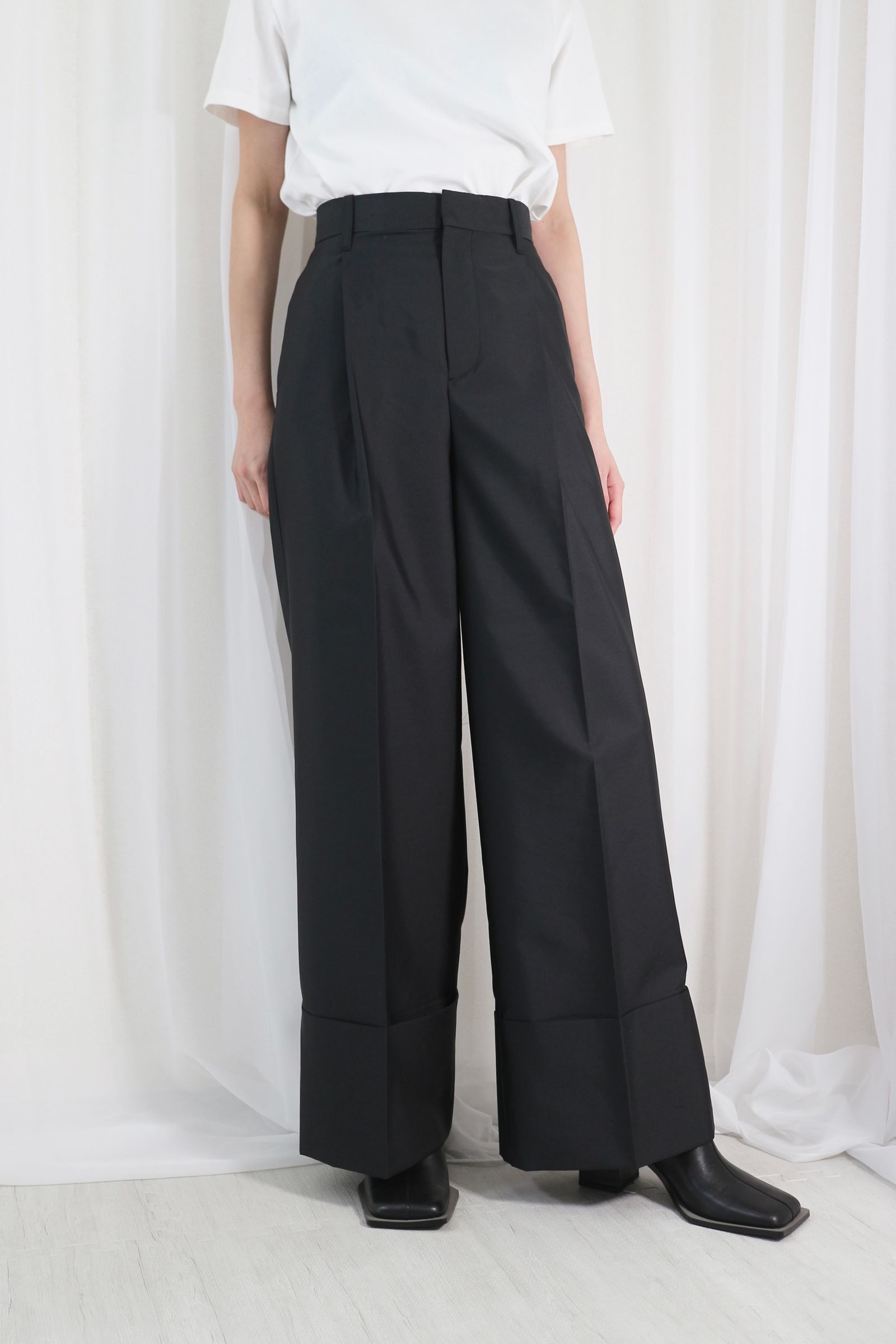 CINOH - DOUBLE CLOTH WIDE PANTS /ダブルクロスワイドパンツ