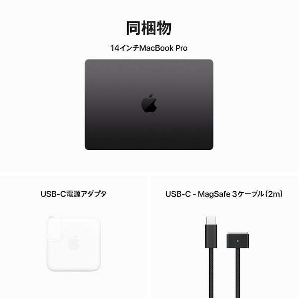 14インチMacBook Pro: 11コアCPUと14コアGPUを搭載したApple M3 Pro