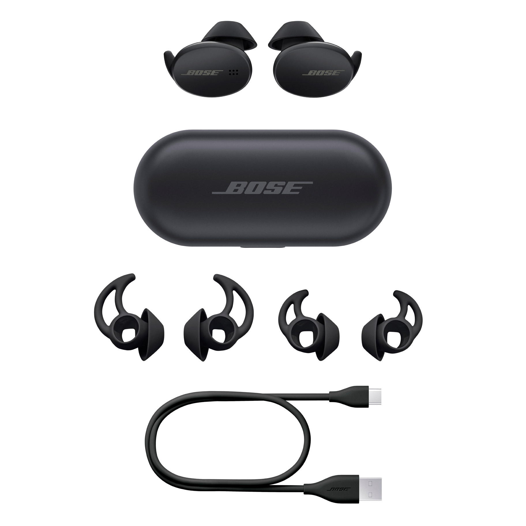 完全ワイヤレスイヤホン Bose Sport Earbuds Triple Black