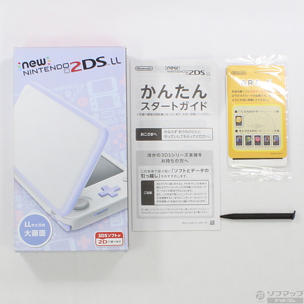 中古】Newニンテンドー2DS LL ホワイト×ラベンダー [2133018942043