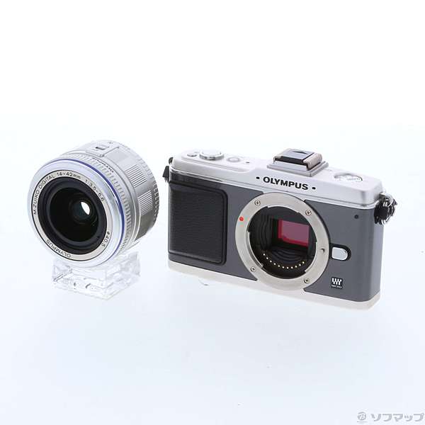 中古】PEN E-P2 レンズキット (シルバー) (1230万画素／SDHC