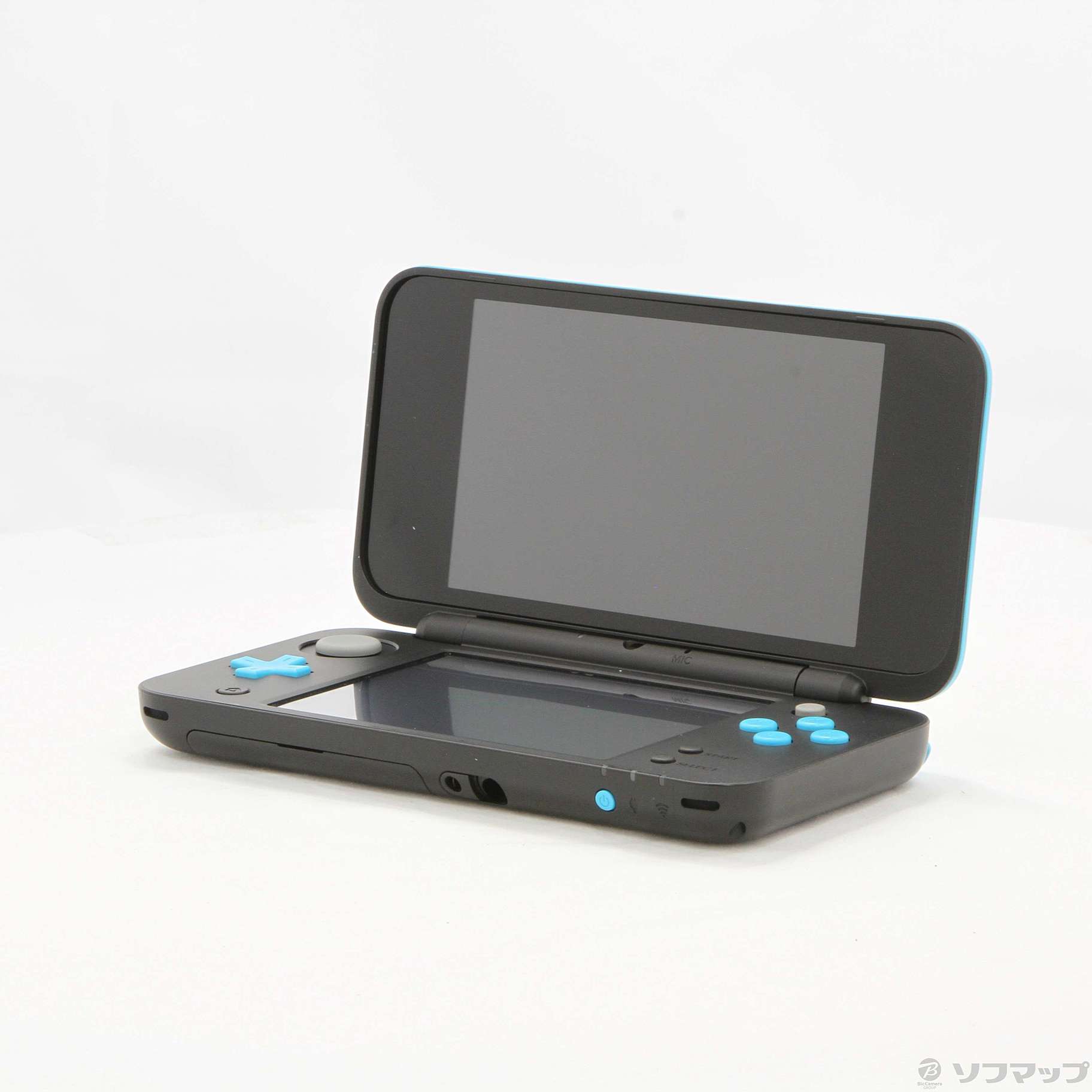 中古】Newニンテンドー2DS LL ブラック×ターコイズ [2133030004293