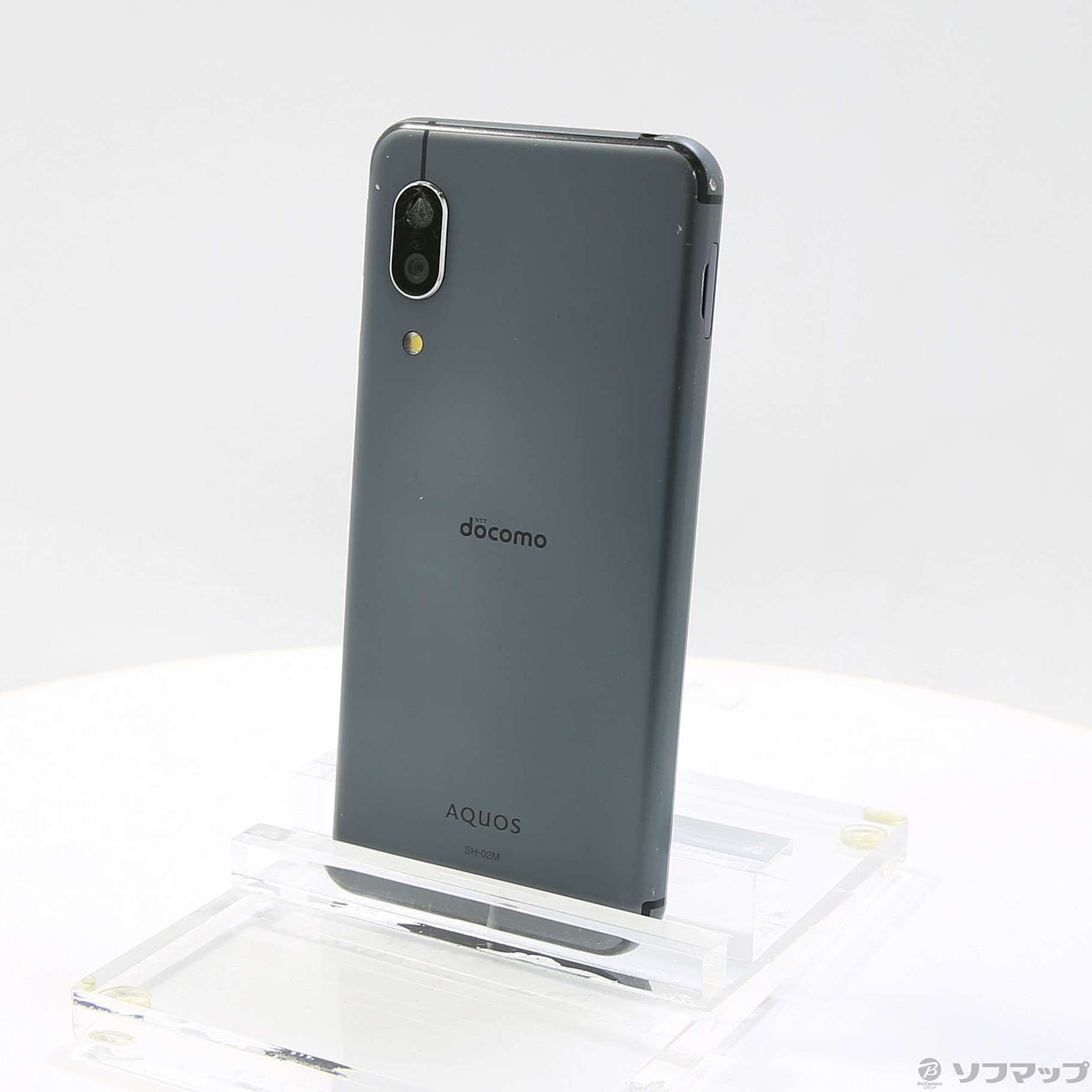 中古】AQUOS sense3 64GB ブラック SH-02M docomoロック解除SIMフリー