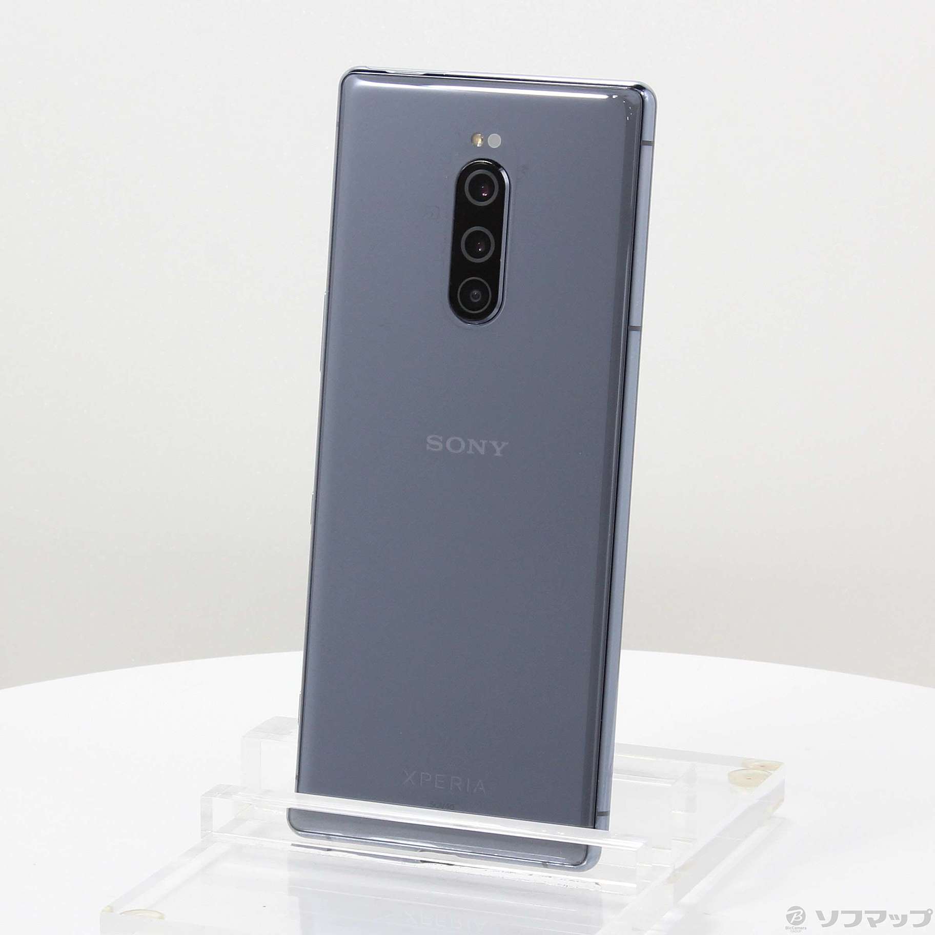 中古】Xperia 1 64GB グレー SOV40 auロック解除SIMフリー