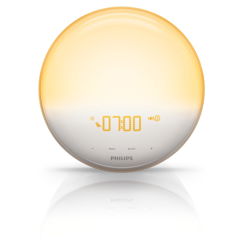 SmartSleep ウェイクアップ ライト 光目覚まし時計 ホワイト HF3519/15