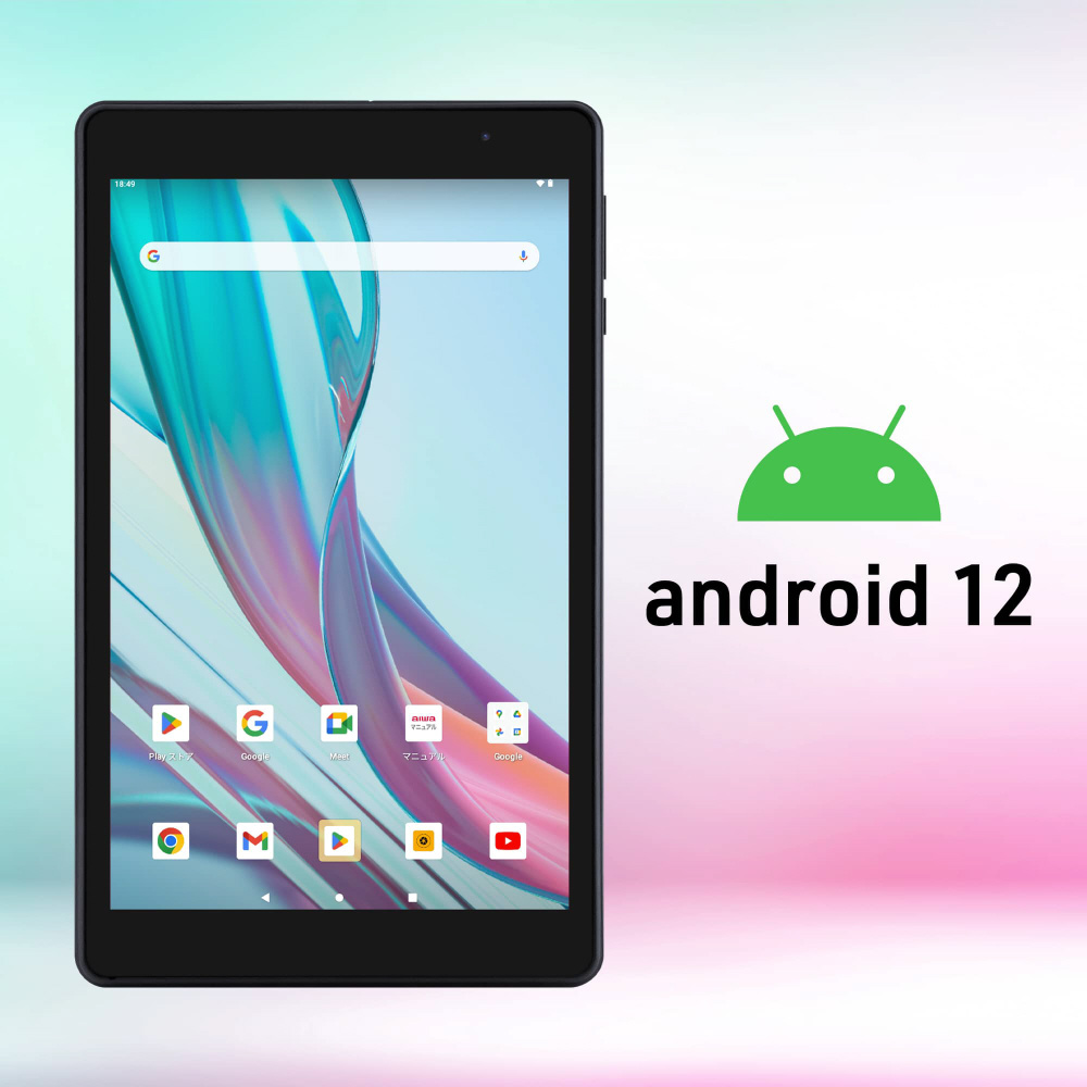 JA3-TBA0802 Androidタブレット tab AB8 ブラック ［8型 /Wi-Fiモデル