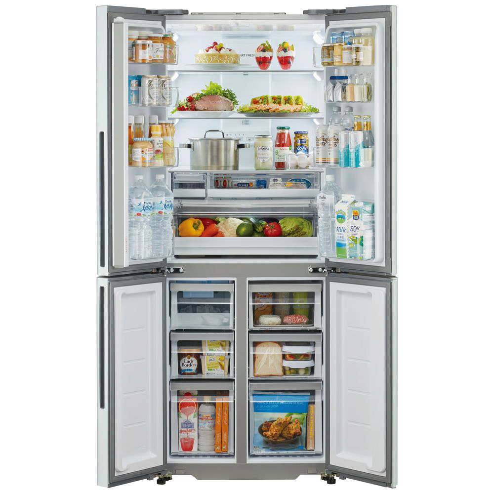 冷蔵庫 TZシリーズ サテンシルバー AQR-TZ42K-S ［4ドア /観音開き