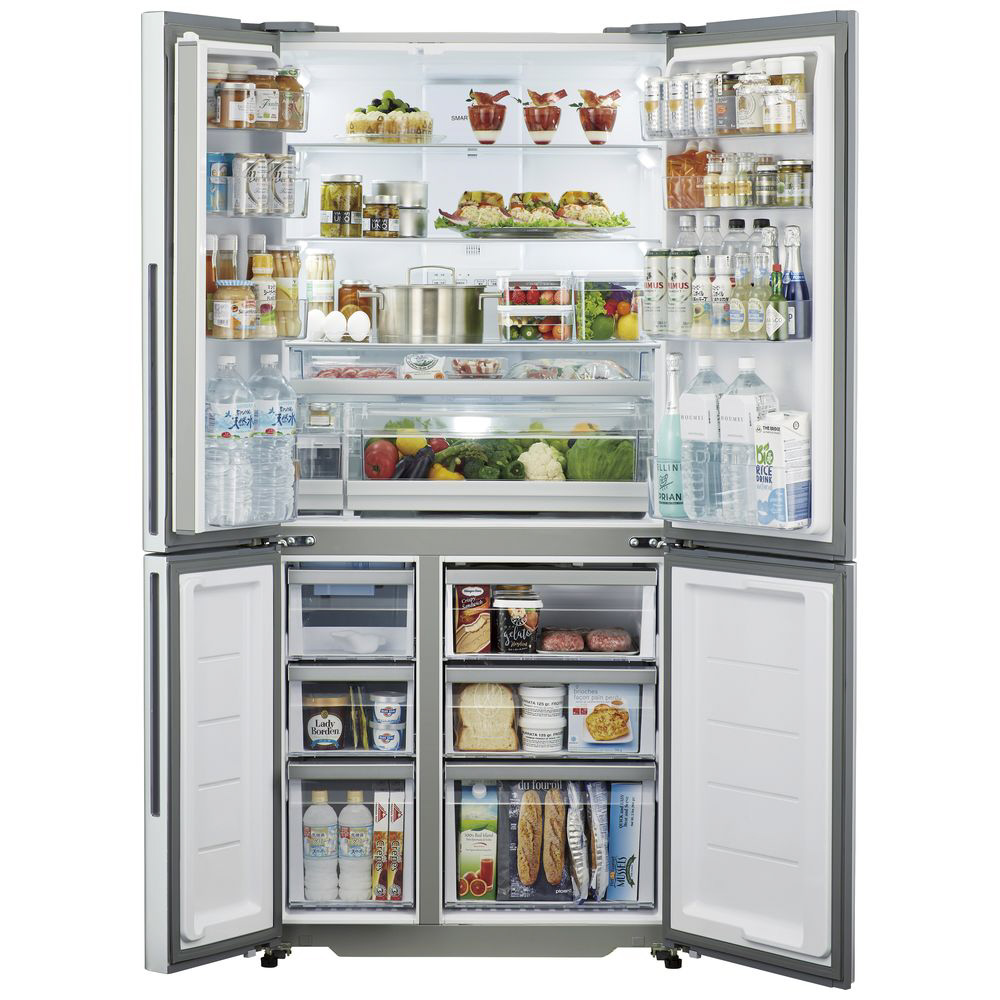 冷蔵庫 サテンシルバー AQR-TZ51M-S ［512L /4ドア /観音開きタイプ