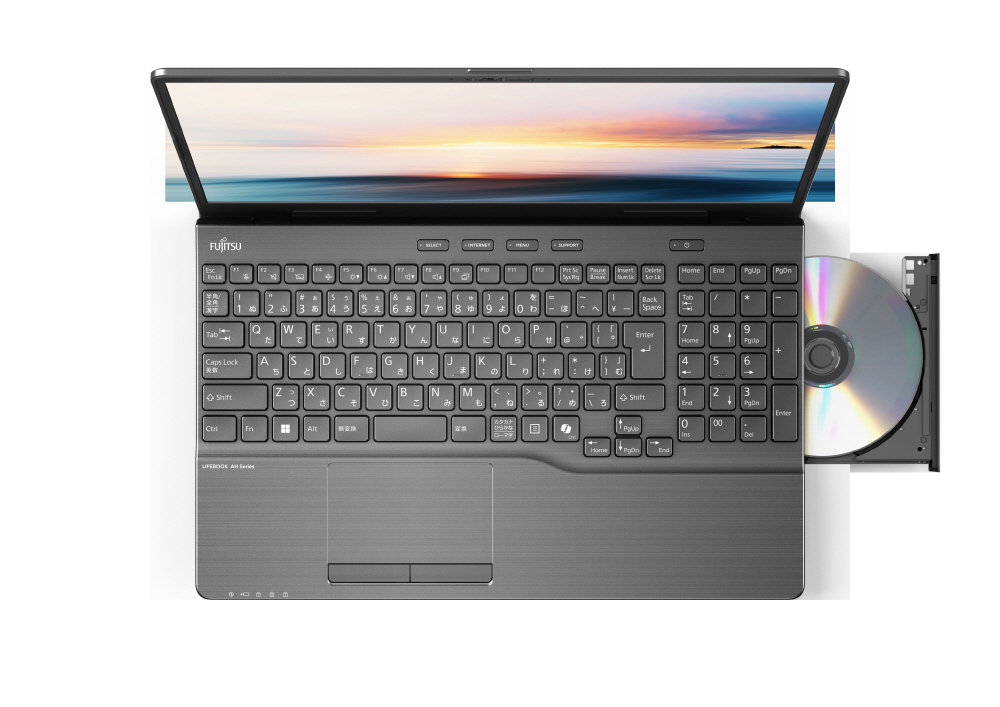 ノートパソコン FMV AH54/J ブライトブラック FMVA54JB ［15.6型