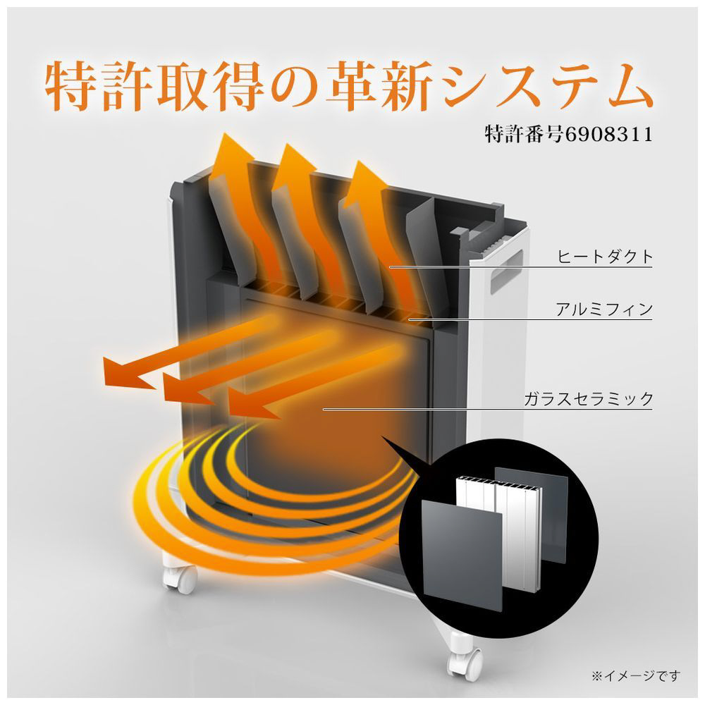 オイルレスヒーター（1500W）ケノンヒーター ピンクゴールド KH358-02