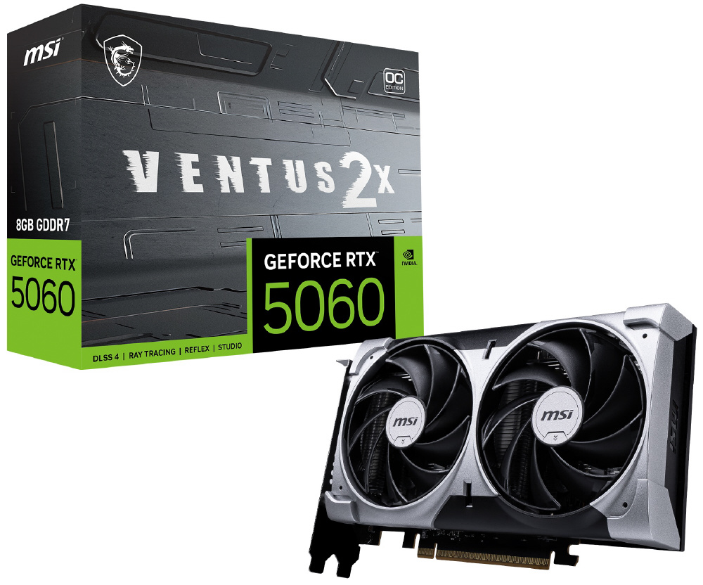 グラフィックボード ブラック GeForce RTX 5060 8G VENTUS 2X OC
