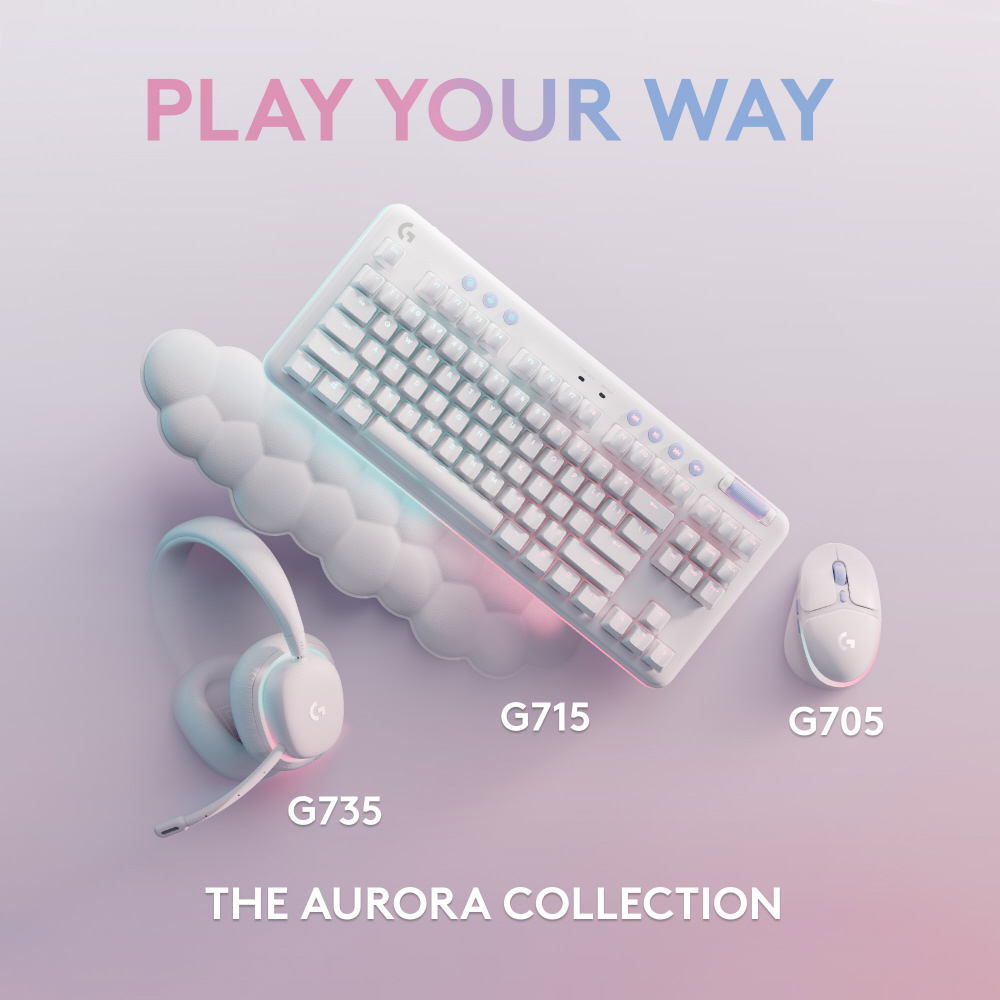 ゲーミングキーボード＋リストレスト G713(リニア) ホワイトミスト