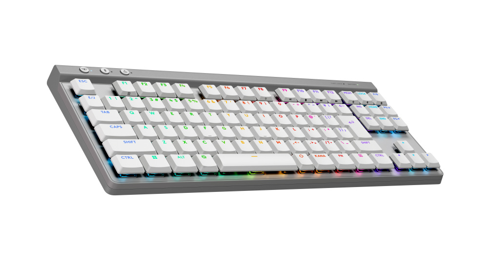 ゲーミングキーボード G515 LIGHTSPEED TKL(リニア) ホワイト G515-WL