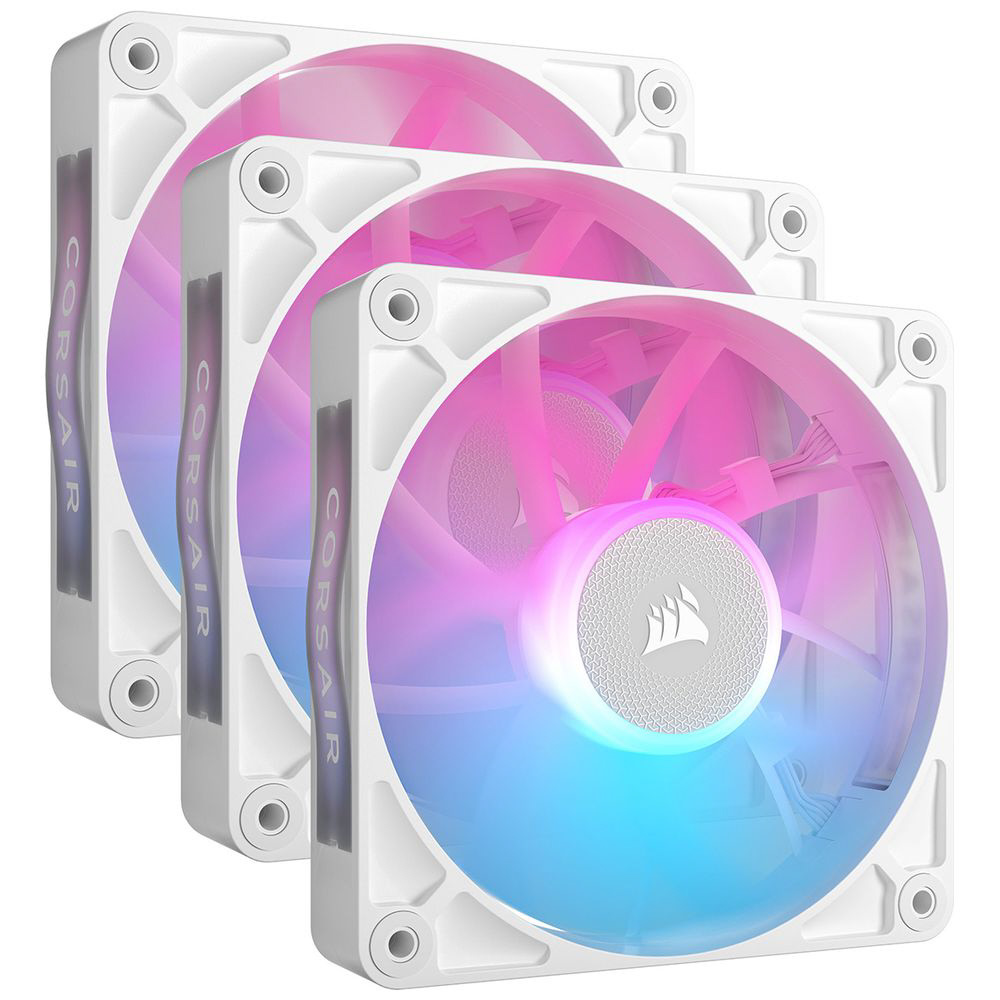 ケースファンx3 iCUE LINK RX120 RGB WHITE Triple Fan Kit ホワイト