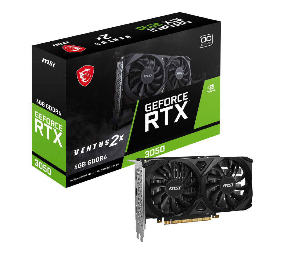 グラフィックボード GeForce RTX 3050 VENTUS 2X 6G OC ［GeForce RTX