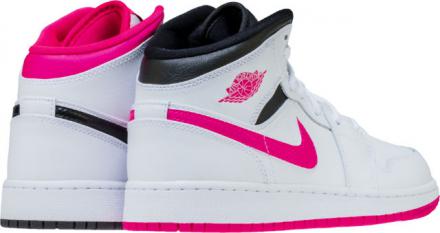 海外発売中】 ナイキ エアジョーダン1 ミッド ホワイト/ブラック