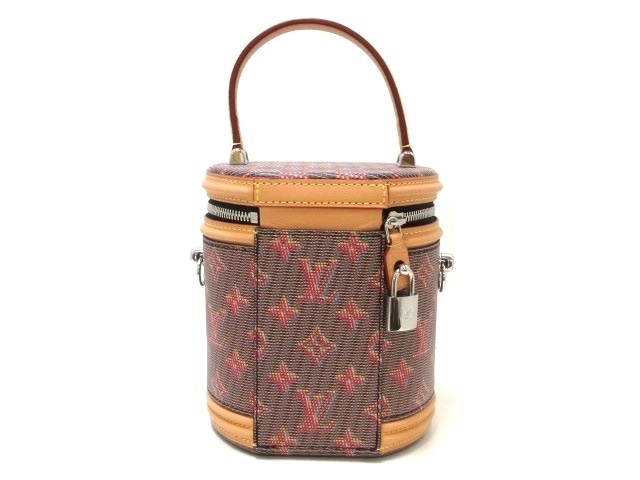 ルイヴィトン/バニティバッグ/カンヌ/ピンク/プリントを施したカーフ