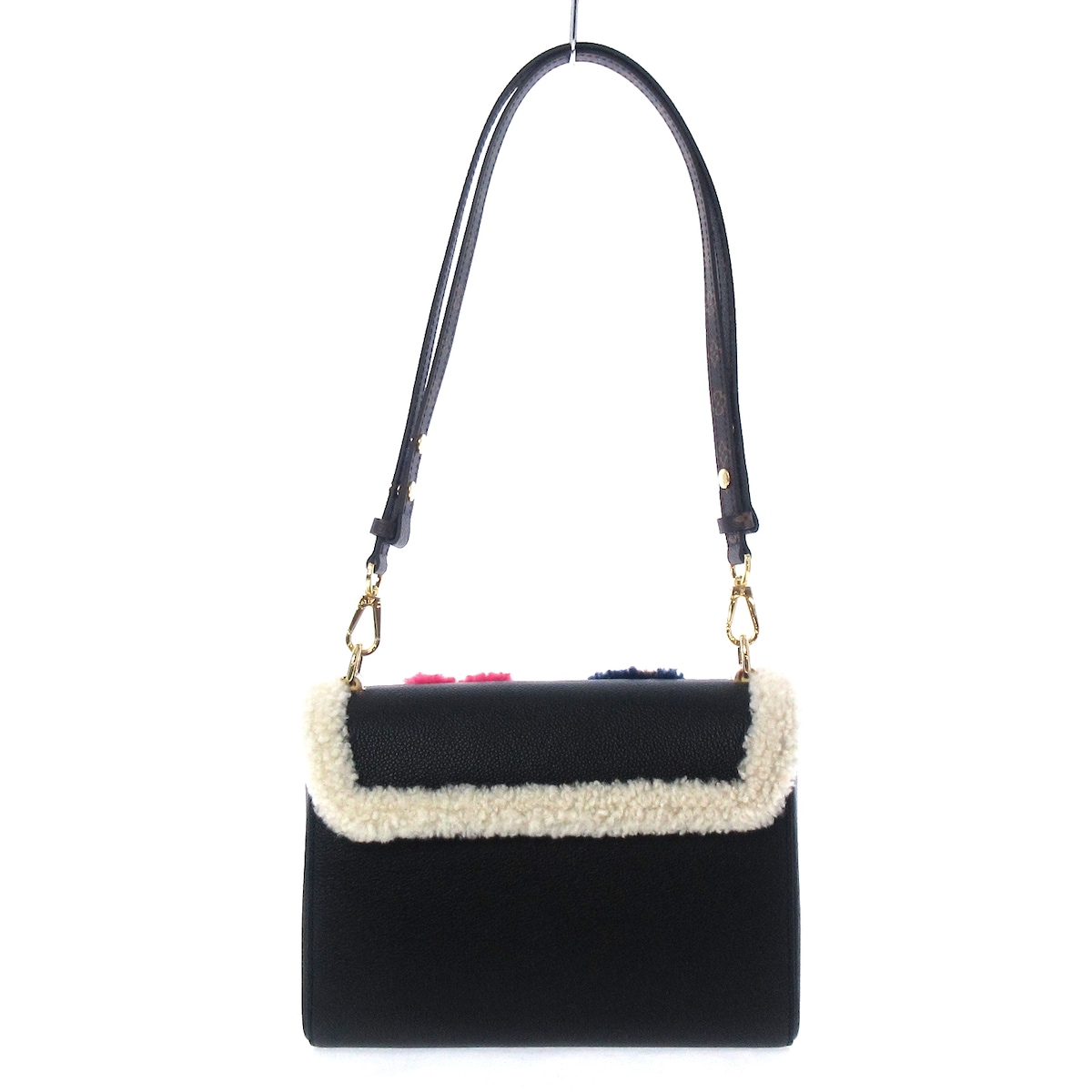 ルイヴィトン/ショルダーバッグ/ツイストMM/黒×白×マルチ /レザー