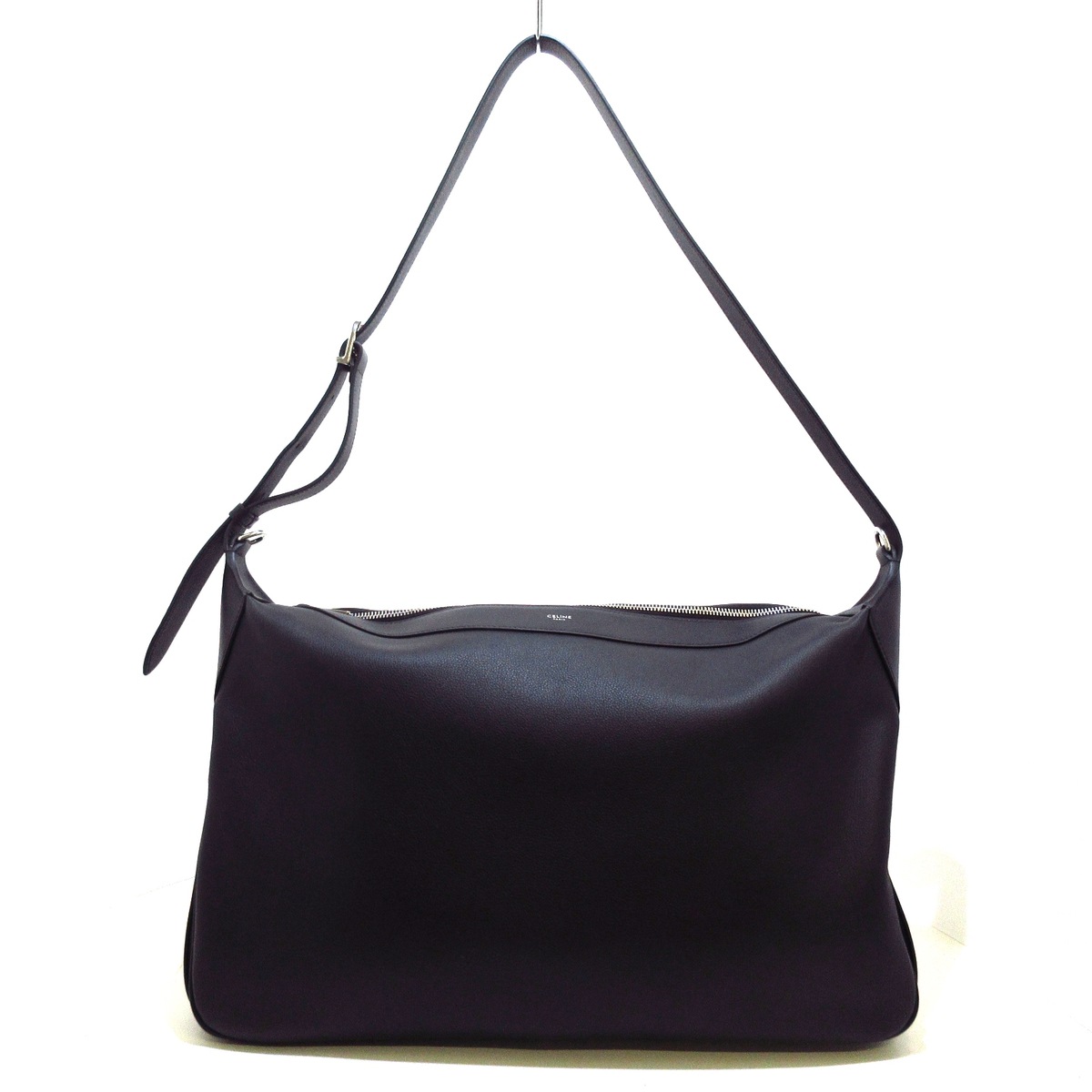 セリーヌ/ショルダーバッグ/ラージ ストラップ ロミー/黒/サプルカーフ