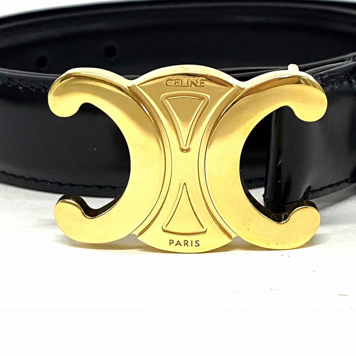 セリーヌ/ベルト/黒×ゴールドの買取実績【ブランディア】