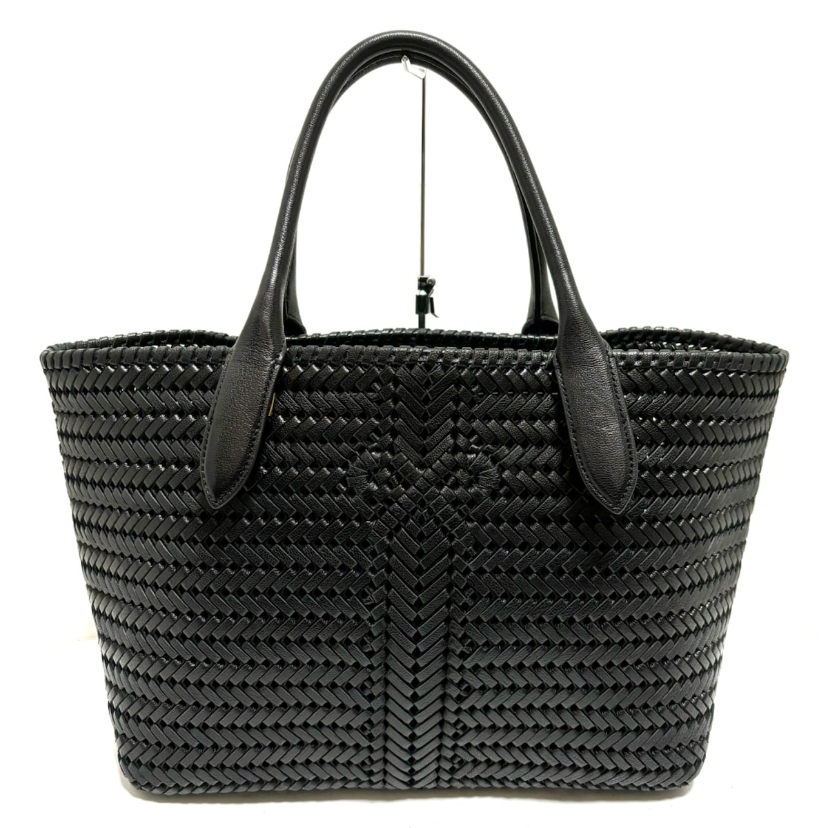 アニヤハインドマーチ/トートバッグ/ニーソントート/黒/レザーの買取