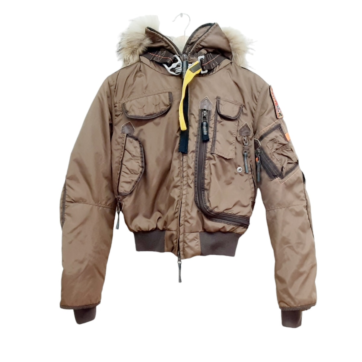 パラジャンパーズ/ダウンジャケット/ブラウン×ダークブラウン×マルチ