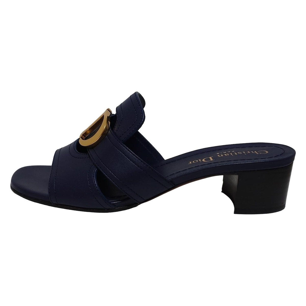 ディオール/クリスチャンディオール/サンダル/ネイビー/サイズ：36の