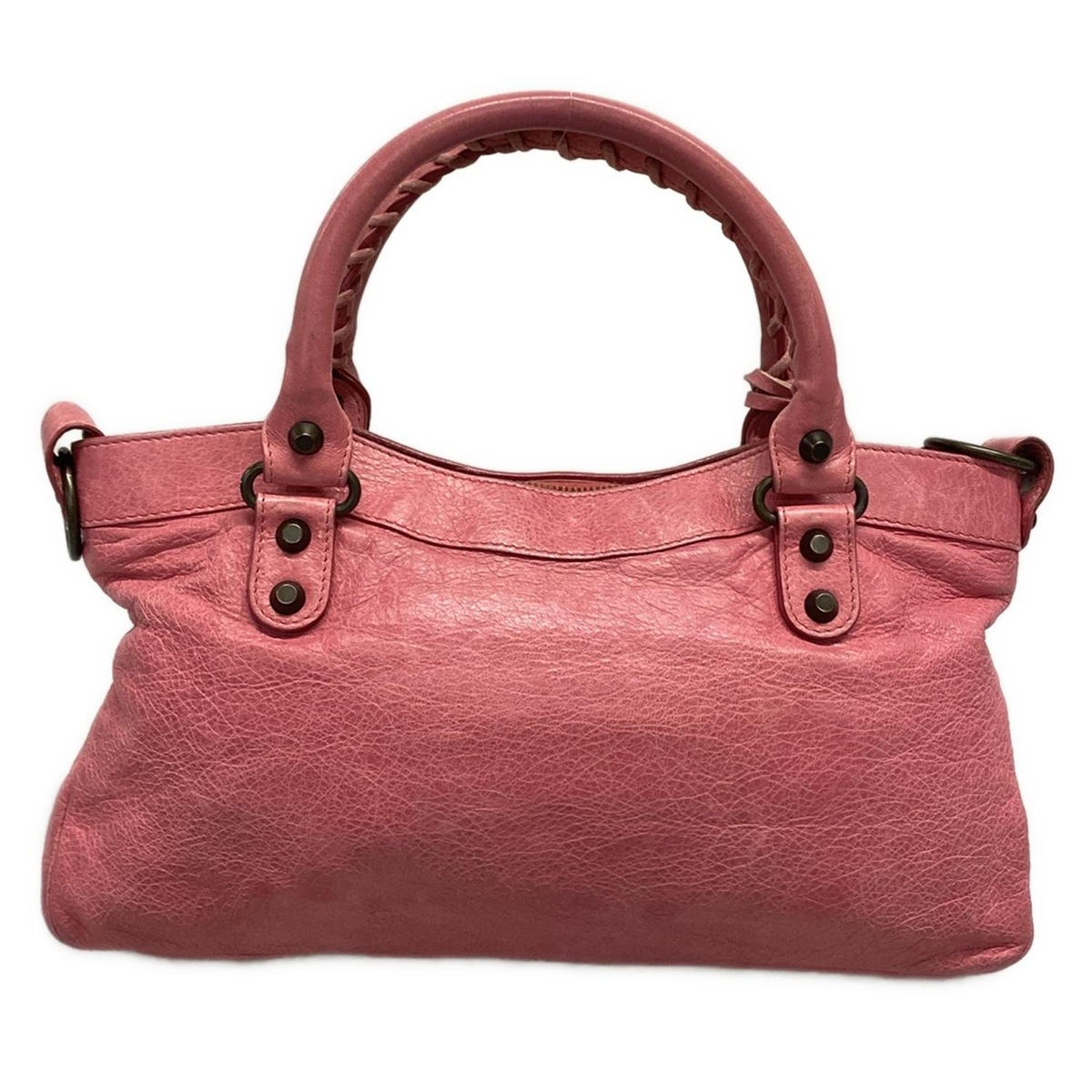 バレンシアガ ハンドバッグ ザ・ファースト 103208 ピンク レザー