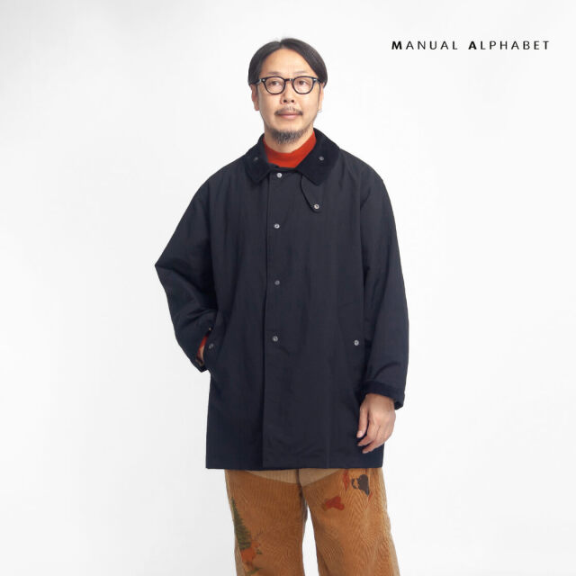 MANUAL ALPHABET マニュアルアルファベット コーデュロイ襟 ナイロン