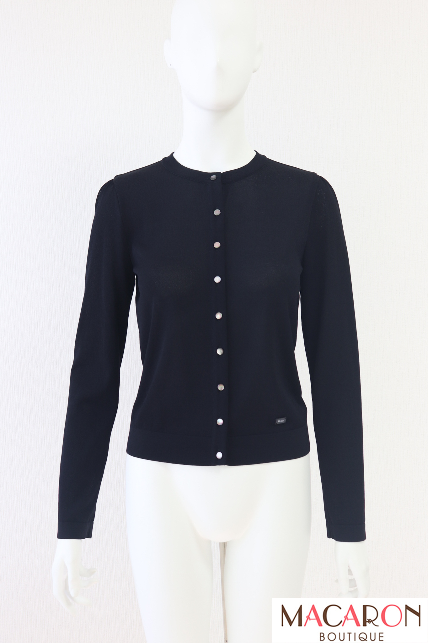 Rene（ルネ） アセテートナイロンボタンカーディガン 6422060