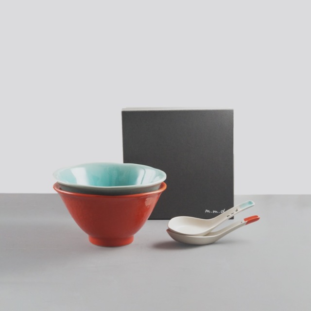 ラーメンどんぶり・れんげ2個セット / true colors line / ギフト