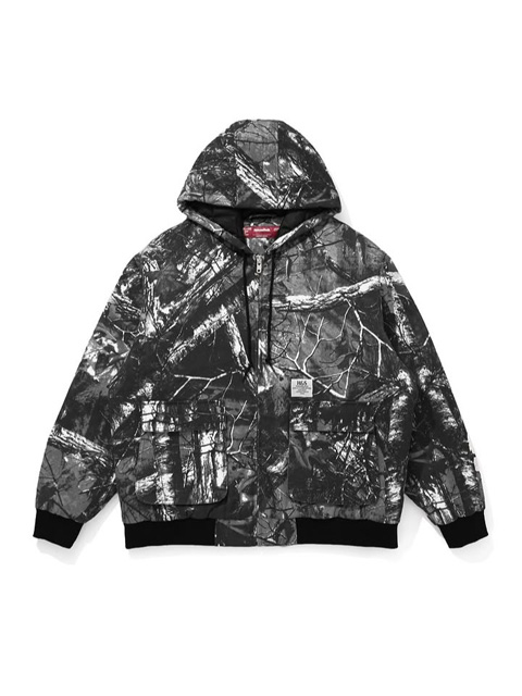 Hide and Seek 「Camo Zip Hooded Jacket」 パデッド ジップアップ