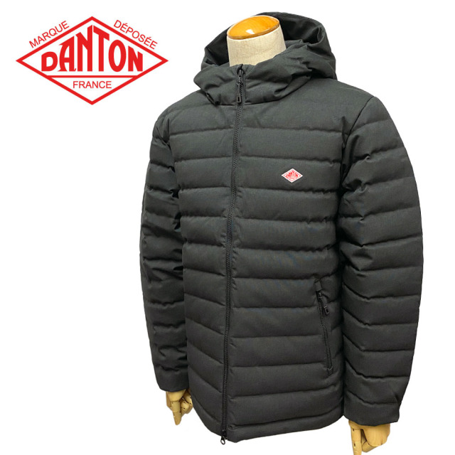DANTON ダントン ウールライクポリエステル ミドルダウン フード