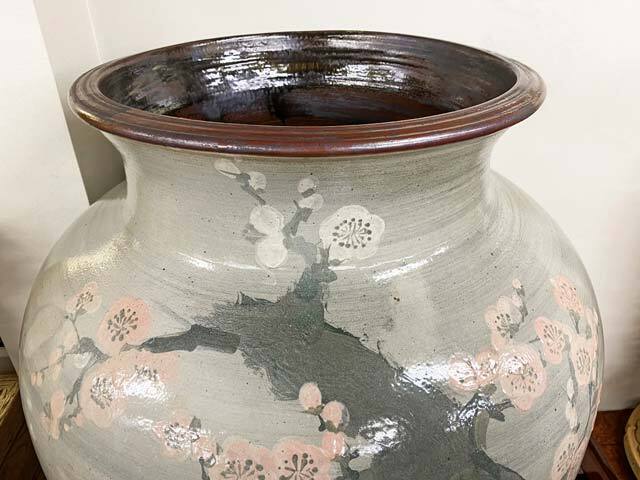 大迫力 圧巻の益子焼大壺 窯元：よこやま 美品 高さ約1m6cm