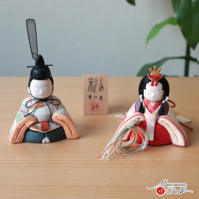 幸一光作 彩-AYA- 正絹西陣織 市松柄 (台)ピンク オレンジ ラメ入り花