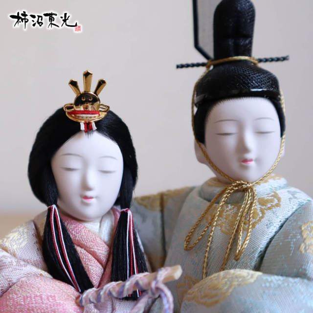 新作 創作 雛人形 柿沼東光作 増村人形店 オリジナル 彩音 正絹 夢小雛