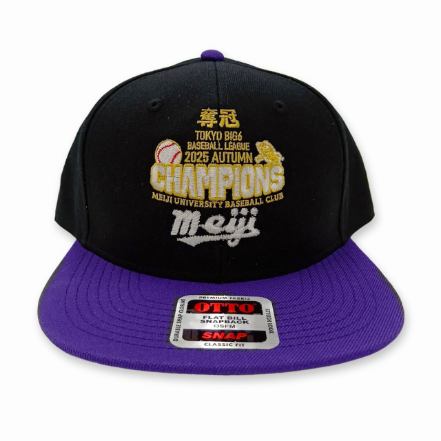 2025年秋野球部優勝 チャンピオンキャップ