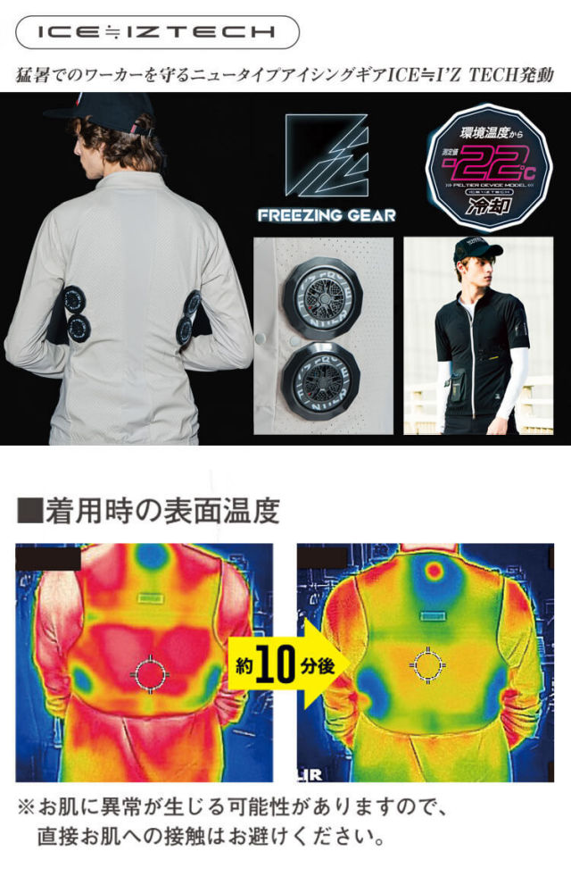 アイズフロンティア 冷却ペルチェ専用ベスト 単品 106 冷却ウェア 熱中