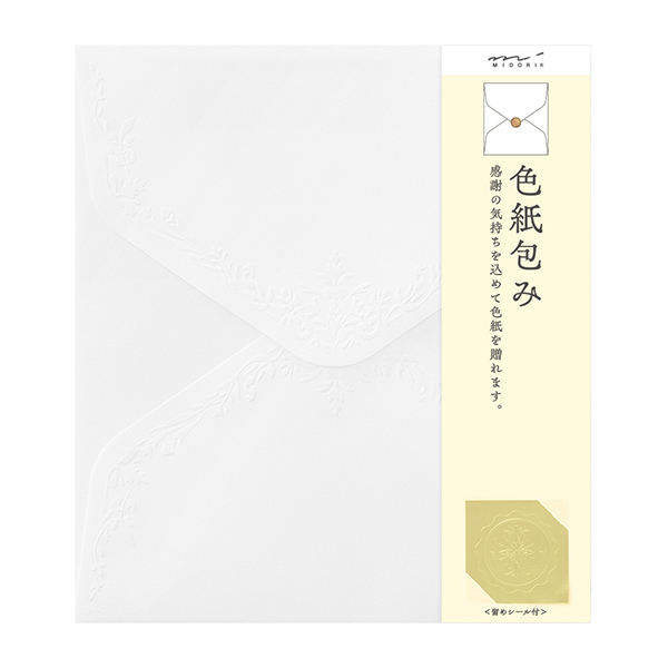 色紙｜カラー色紙包み 白A(33290006)｜ミドリオンラインストア
