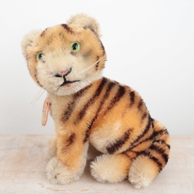 アンティーク シュタイフ トラ Steiff Tiger 10cm