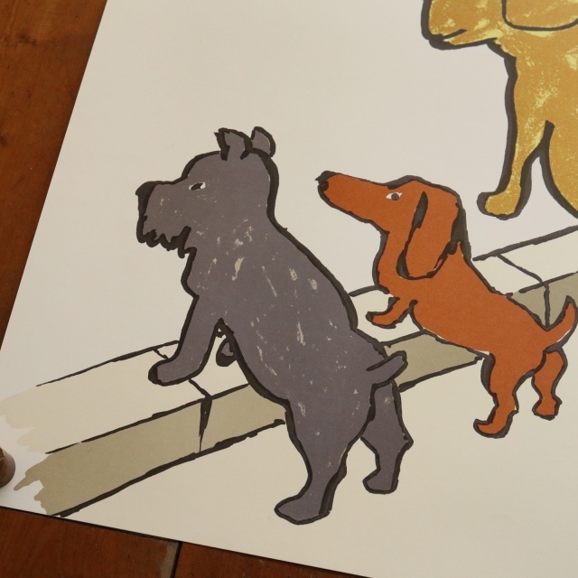 サヴィニャック 4匹の犬 ポスター CAMPAGNE POUR LA PROPRETE DES VILLES