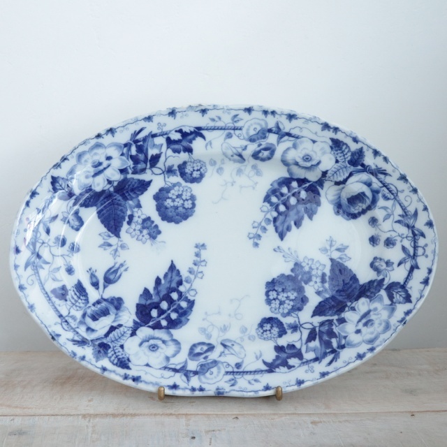 フランスアンティーク クレイユモントローmugetプレート アンティーク