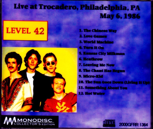 Level 42 レヴェル・42/PA,USA 1986