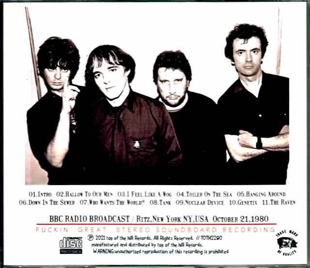 Stranglers ストラングラーズ/NY,USA 1980